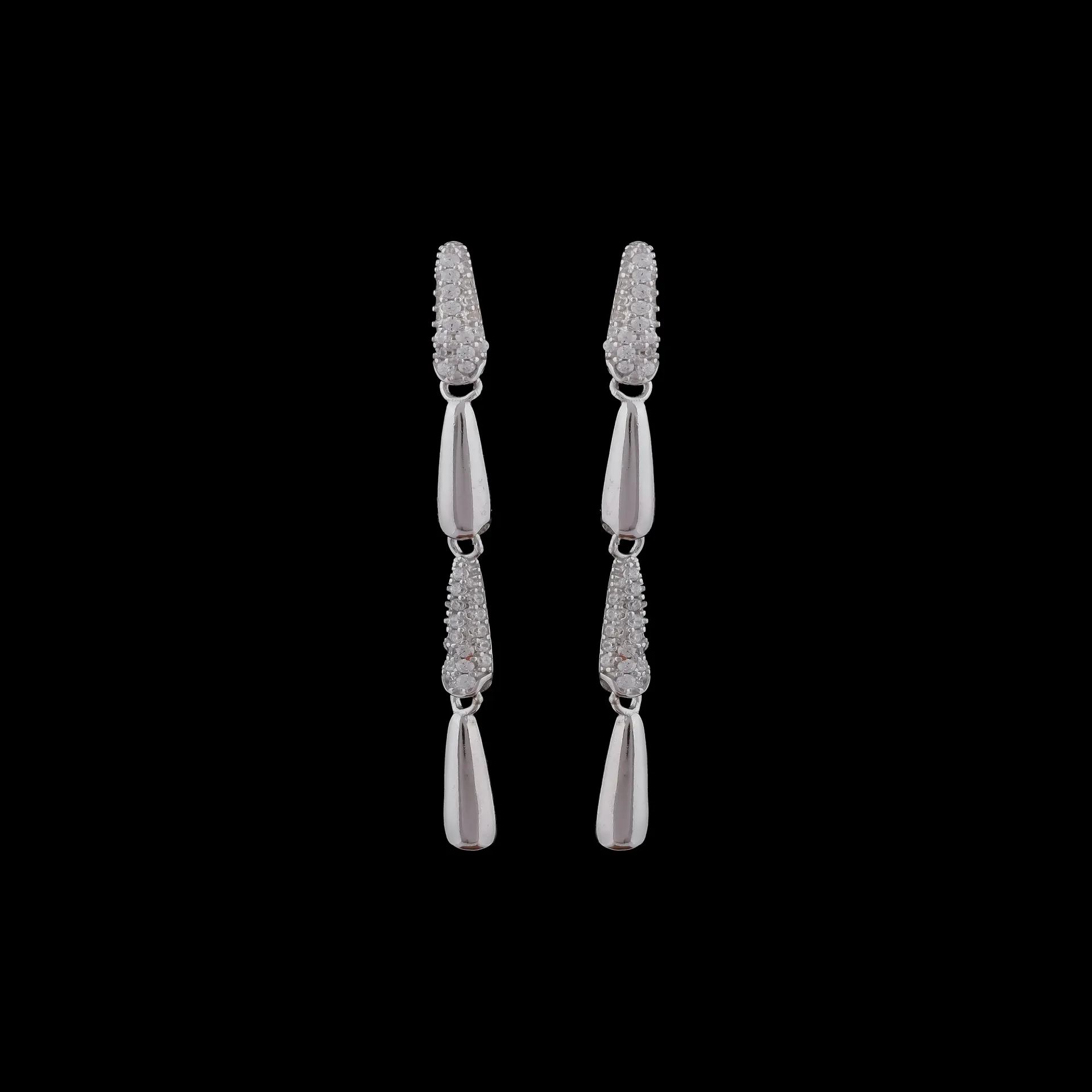 LUSTRA DUAL DROP EARRINGS