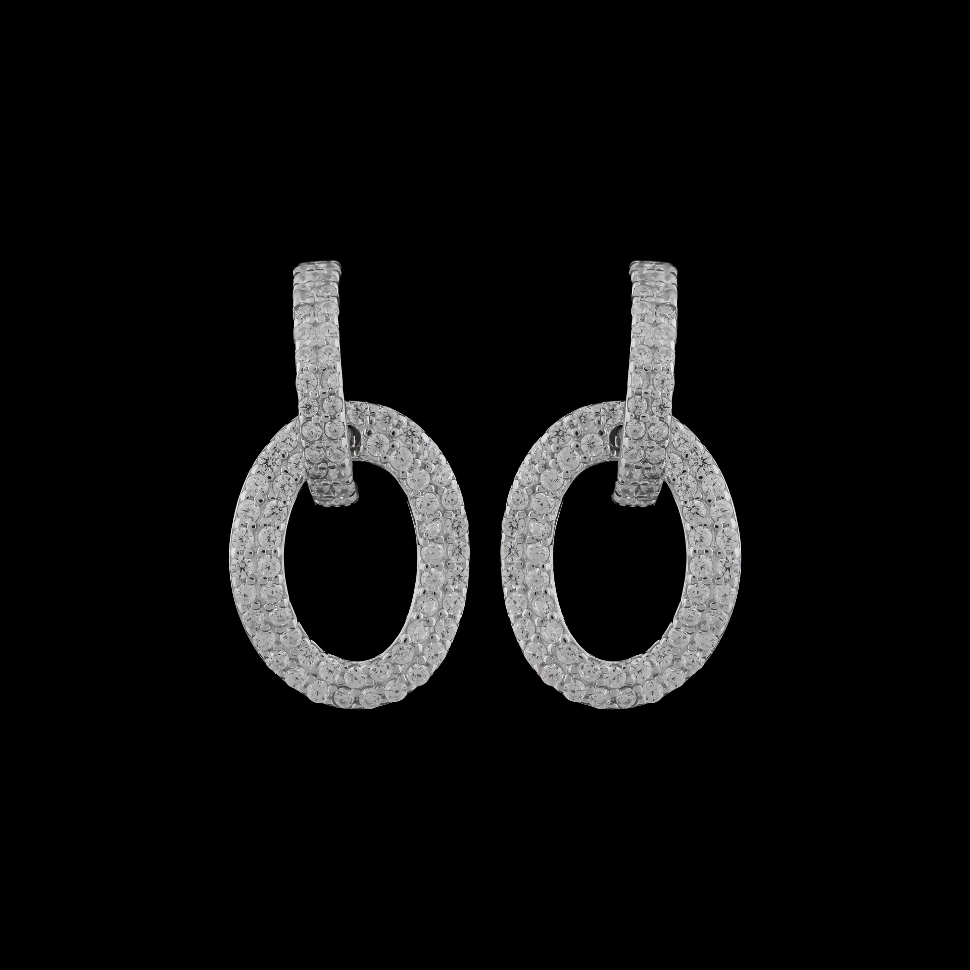 CELINA LINKED HOOP EARRINGS