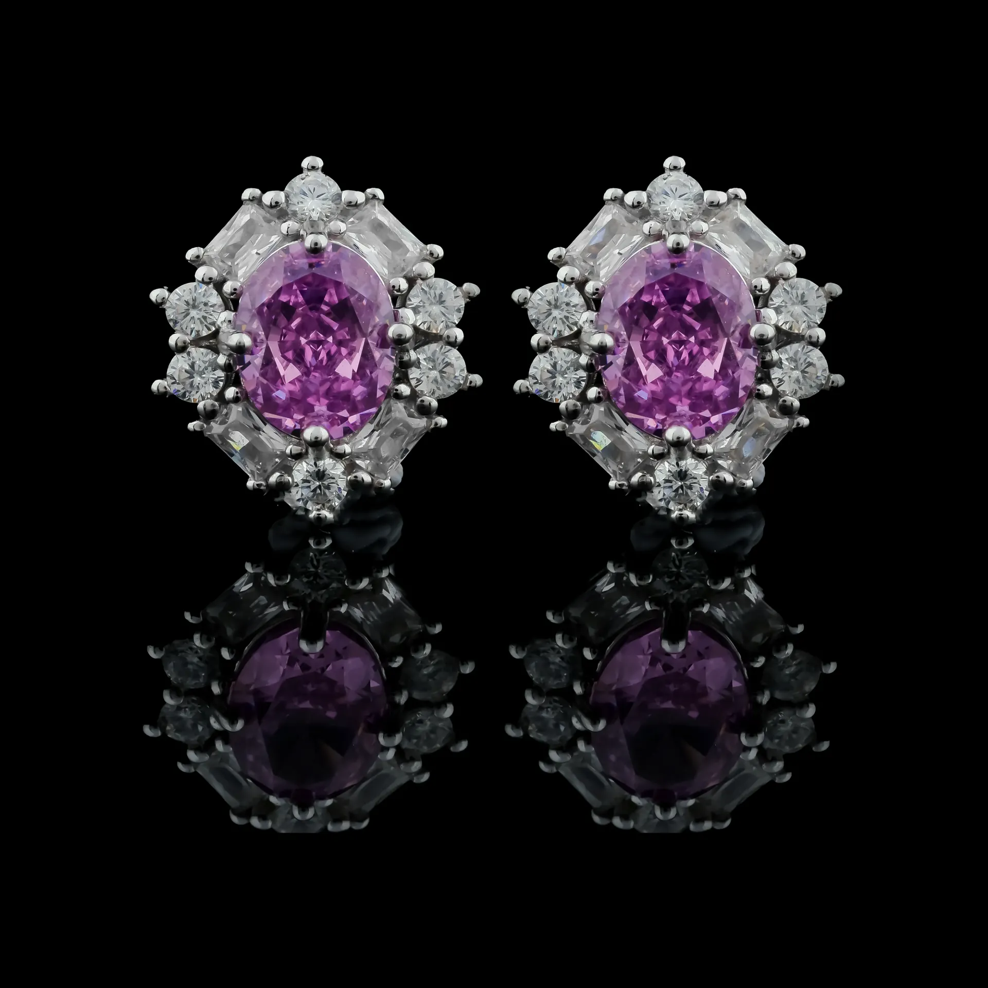 ROSETTA HALO STUD EARRINGS